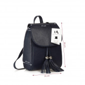 Rucsac dama din piele naturala DiAmanti Giuseppe Bleumarin Scuro